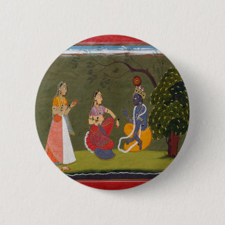 議論のRadhaそしてKrishna 缶バッジ