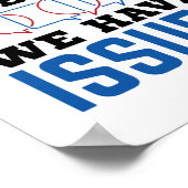 議論チーム私たちは問題を抱えておもしろいいる ポスター (角)