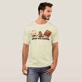 議論好きな弁護士のユーモアTシャツ Tシャツ (正面フル)