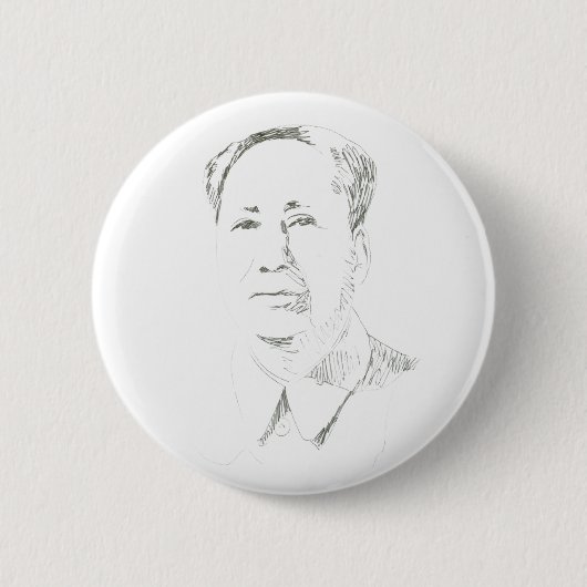 議長の毛の中国 缶バッジ (正面)