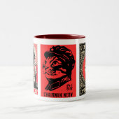 議長の猫の鳴き声のプロパガンダのコーヒー・マグ ツートーンマグカップ (中央)