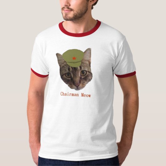 議長の猫の鳴き声 Tシャツ (正面)