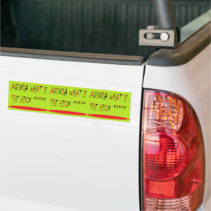 議題 なんてこった lime green 赤 バンパーステッカー