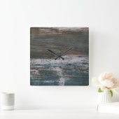 護岸II スクエア壁時計 (ホーム)