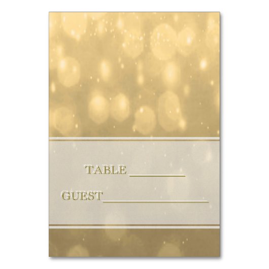 護衛カード金ゴールドの《写真》ぼけ味 テーブルナンバー (正面)