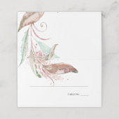 護衛カード | パステルウォーターカラーウィスピーな葉 プレイスカード (外部開封)