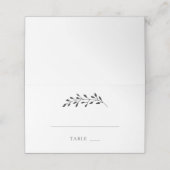 護衛座席表 |書道素朴結婚の プレイスカード (外部開封)