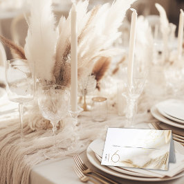 護衛 |ボヘエレガントミアン金ゴールドパンパ プレイスカード