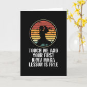 護身術の最初のレッスン カード (黄色い花)