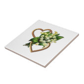 谷およびハートのユリ タイル (側面)