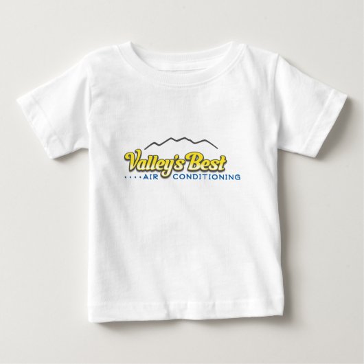 谷で最も最高のな空気調節 ベビーTシャツ (正面)