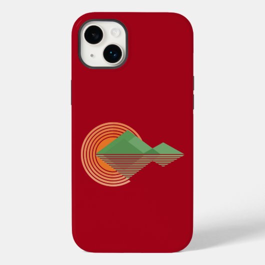 谷に日没ケースメイトiPhoneケース Case-Mate iPhoneケース (裏面)