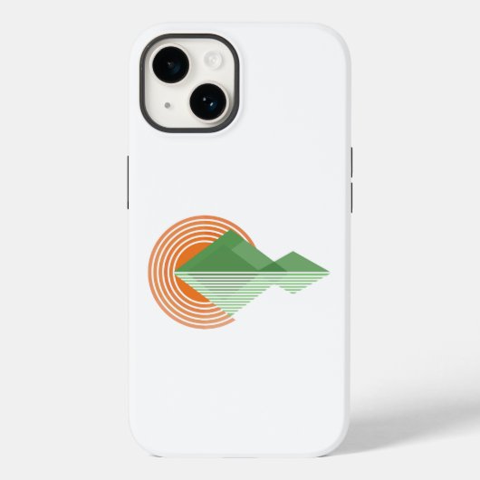 谷に日没ケースメイトiPhoneケース Case-Mate iPhoneケース (裏面)