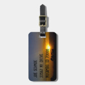 谷に沈む夕日 ラゲッジタグ (正面縦)