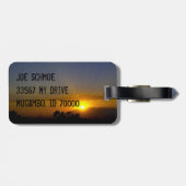 谷に沈む夕日 ラゲッジタグ (裏面横)