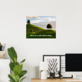 谷のない丘なし ポスター (ホームオフィス)