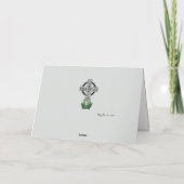 谷のカスタムな文字イースターのモダンなユリ シーズンカード (裏面)