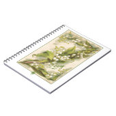 谷のキャサリンKleinの花のアルファベットZユリ ノートブック (左側)