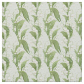 谷のソフトグリーンリリー ファブリック (クローズアップ)