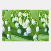 谷のパターンのハッピーリリー ラッピングペーパーシート (正面2)