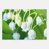 谷のパターンのハッピーリリー ラッピングペーパーシート (正面)