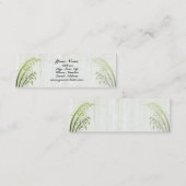 谷のプロフィールカードのユリ スキニー名刺 (正面/裏面)