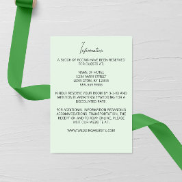 谷のミニマル結婚スリリー エンクロージャーカード