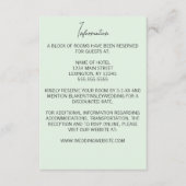 谷のミニマル結婚スリリー エンクロージャーカード (正面)