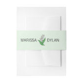 谷のミニマル結婚スリリー 招待状ベリーバンド (正面例)