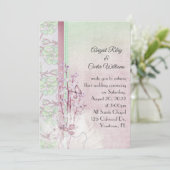 谷のユリと真珠のある蝶 招待状 (スタンド正面)