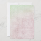 谷のユリと真珠のある蝶 招待状 (裏面)