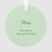 谷のユリの美しいメイの妖精 オーナメント (裏面)