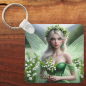 谷のユリの美しいメイの妖精 キーホルダー (正面)