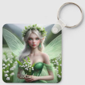谷のユリの美しいメイの妖精 キーホルダー (裏面)