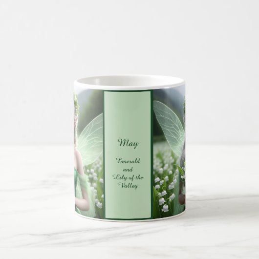 谷のユリの美しいメイの妖精 コーヒーマグカップ (中央)