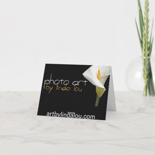 谷のユリは感謝していしています サンキューカード (裏面)