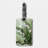 谷のユリパーソナライズされたー ラゲッジタグ (裏面縦)