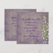 谷のユリ結婚ー 招待状 (正面/裏面)