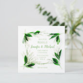 谷のユリ結婚式招待状 招待状 (スタンド正面)