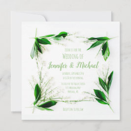 谷のユリ結婚式招待状 招待状