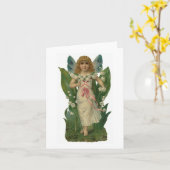 "谷のユリ"の挨拶状 カード (黄色い花)