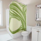 谷のユリ。フローラフレーム美しいビント シャワーカーテン (インサイチュ)