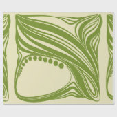 谷のユリ。フローラフレーム美しいヴィント ラッピングペーパー (フラット)