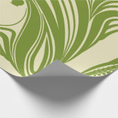 谷のユリ。フローラフレーム美しいヴィント ラッピングペーパー (角)