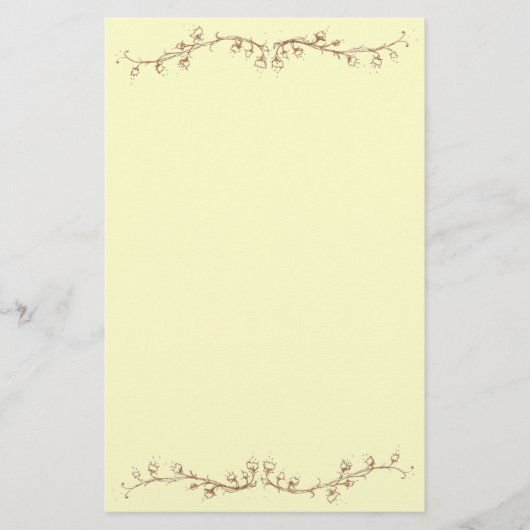 谷のユリ 便箋 (正面)