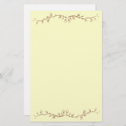 谷のユリ 便箋 (正面/裏面)