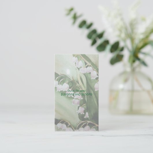 谷のユリ 名刺 (スタンド正面)