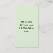 谷のユリ 名刺 (裏面)