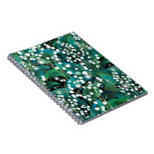 谷のリリー。シームレスな背景パターン ノートブック (右側)