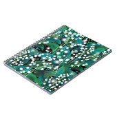 谷のリリー。シームレスな背景パターン ノートブック (左側)